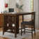 Vicissitudes Solid Wood & Mdf Walnut Bar Sets(Long Bar Table & Barstools(Set Of 2) & Swivel Barstools(Set Of 2))