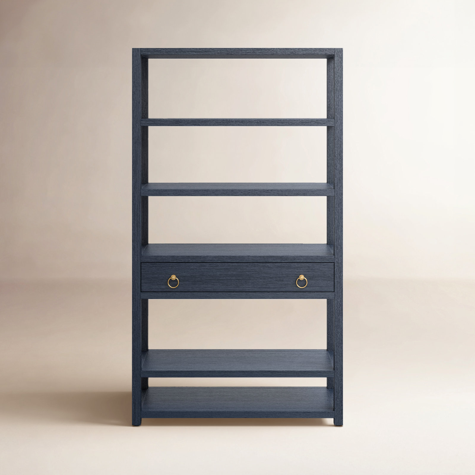 Elin 39" Bookcase, Navy Blue