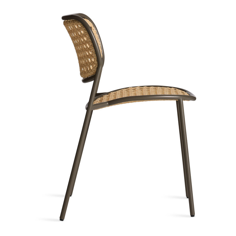 Made You Look Outdoor Dining Side Chair, Oblivion