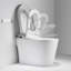 Toilette intelligente avec chasse d'eau à affichage numérique Bidet de toilette au sol avec réservoir