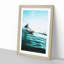 Surfing in Indonesia in Abstract - Picture Frame Graphic Art Print-55728461-55728460