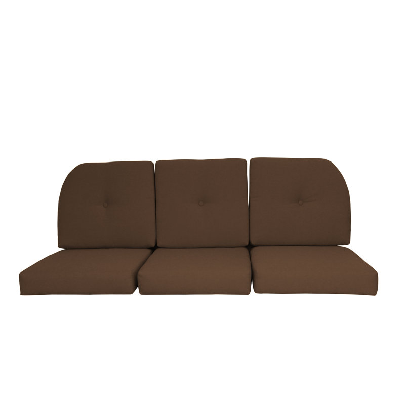  Coussin de siège en osier intérieur / extérieur Sunbrella, Tissage uni Sunbrella® palette café