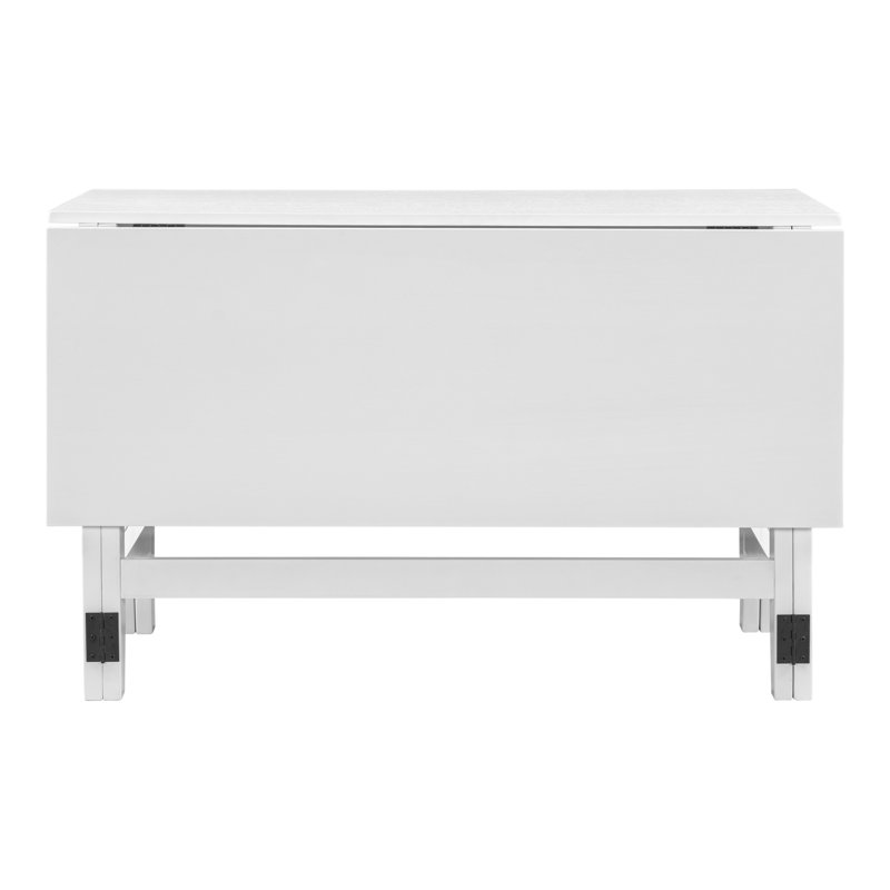 Table de salle à manger extensible Farmhouse, Blanc