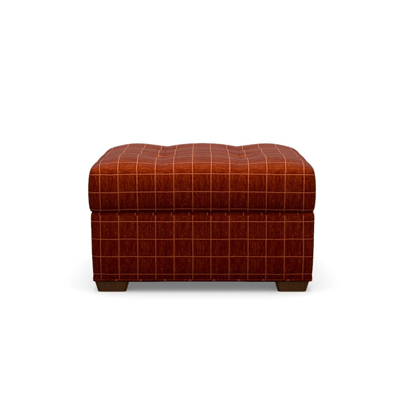 Baxter Square Ottoman, Block 654272, Walnut