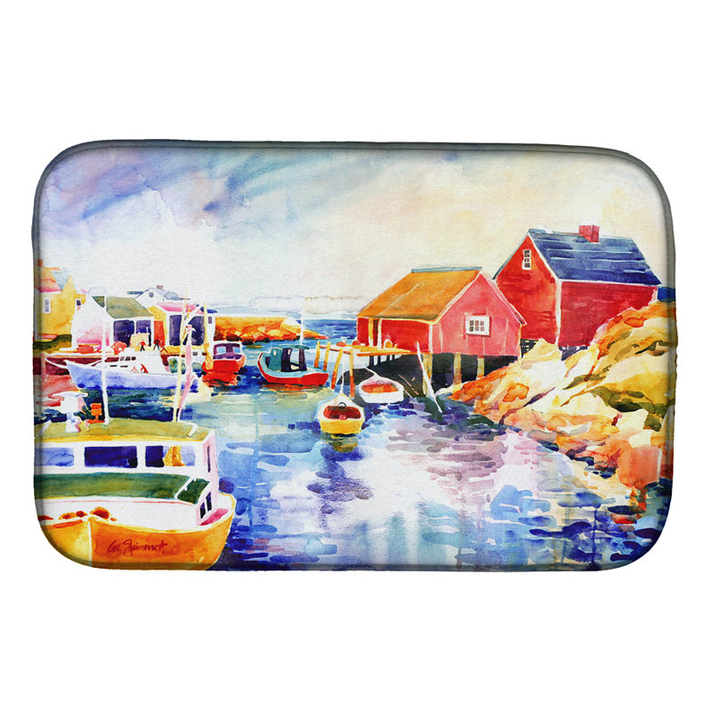 Tapis de séchage à la harbor avec une vue de séchage