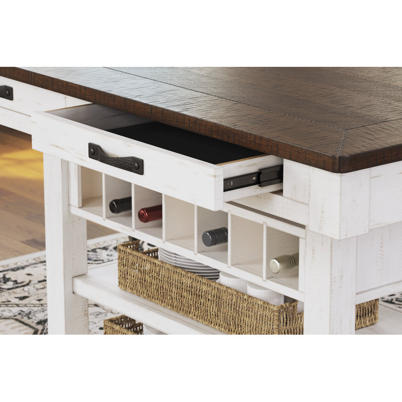 Table de salle à manger à hauteur de comptoir Valebeck et 4 tabourets de bar