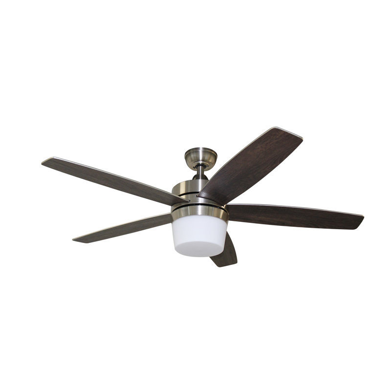 Primo 48 inch Brushed Nickel Indoor Ceiling Fan with LED Light Kit and Remote Control