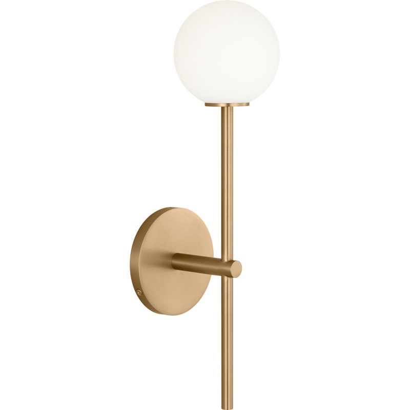 Richard June Modern Sorelle Wall conce, 16.5, Estate Brass