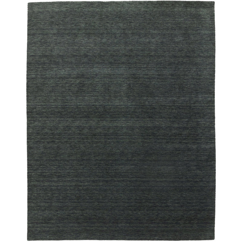 Greilickville Hand Loomed Gabbeh Rug, 100% Wool, Solid Color, Fade & Stain Resistant, Durable, All Sizes, India-Made.