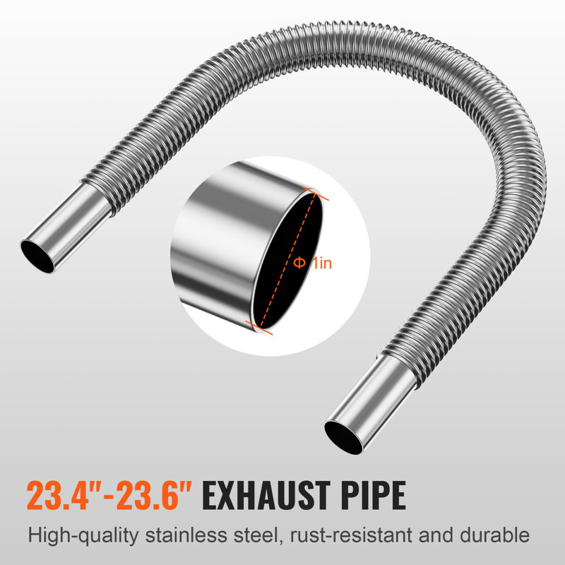 Diesel Heater Pipe Ducting Set, 3" Extendable Air Duct Hose