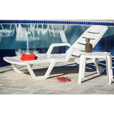192cm Long Reclining Single Sun Lounger