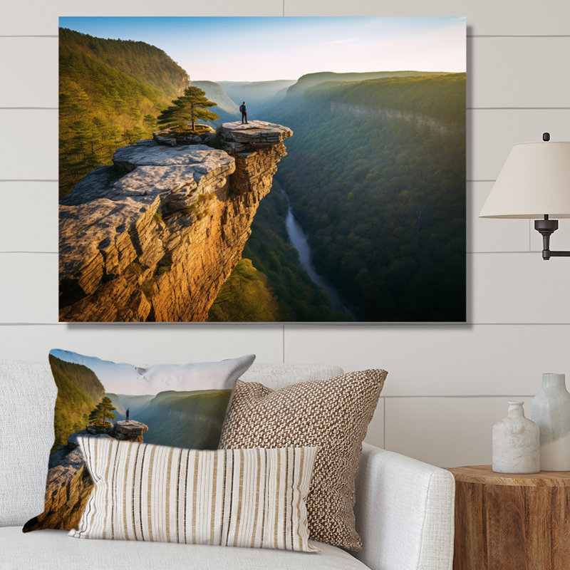 Arkansas Whitaker Point I - art mural grand Arkansas, H 12 po x l 20 po x P 1 po, Toile tendue