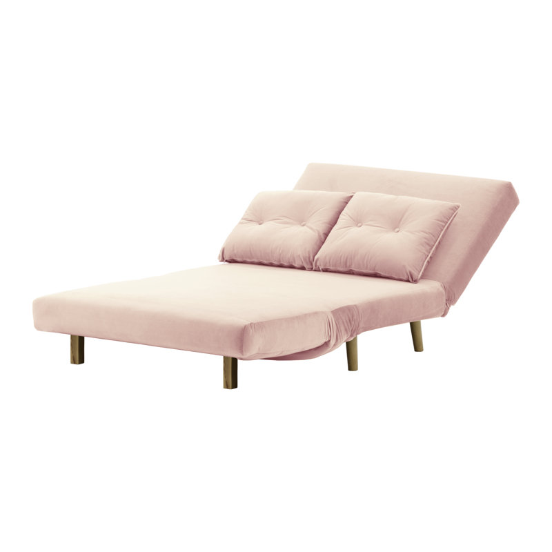 Clouser 2 Seater Sleeper, Oak, Pink