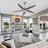 Chanille 5-Blade Solid Wood Ceiling Fan with LED Light and Remote Control-1313818206-1313818200-1313818202