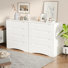 2 Modern 4-drawer Dresser With Recessed Handles For Bedroom, Living Room, Or Hallway(set of 2)