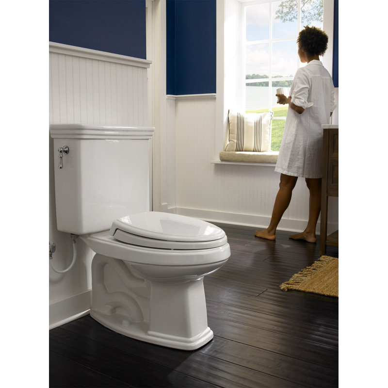 Promenade® 1.28 GPF (Water Efficient) Round Two-Piece Toilet (Seat Not Included), Cotton White