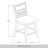5-Piece Counter-Height Dining Set with Swivel Chairs and 45-Inch Round Table, Black-1336489377