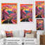 «Swirling Road Joyful Pink Mountain Landscape», reproduction sur toile-1834436913-1623996675