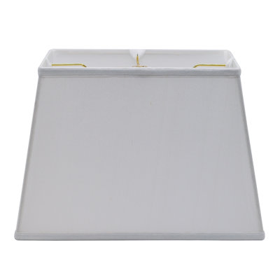 Rectangle en soie avec garniture laveuse ivoire
