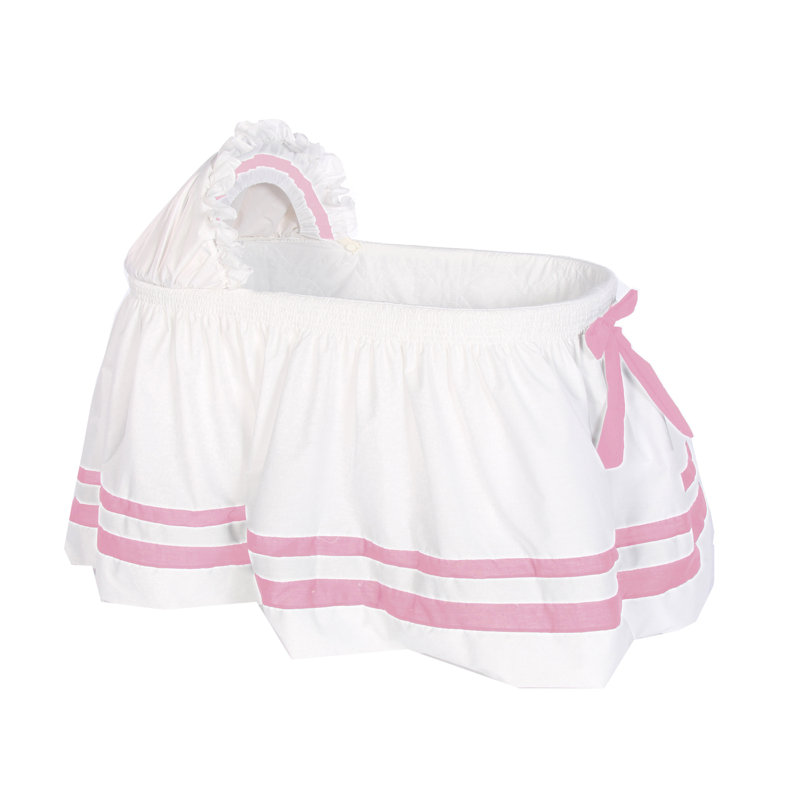 Jupe de berceau Harper Orchard Modern Hotel Style II - rose vif, Rose