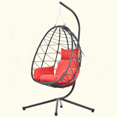 Johnoliver 1 Person Egg Chair with Stand