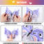 24 papillons pastel 3D décoratifs muraux