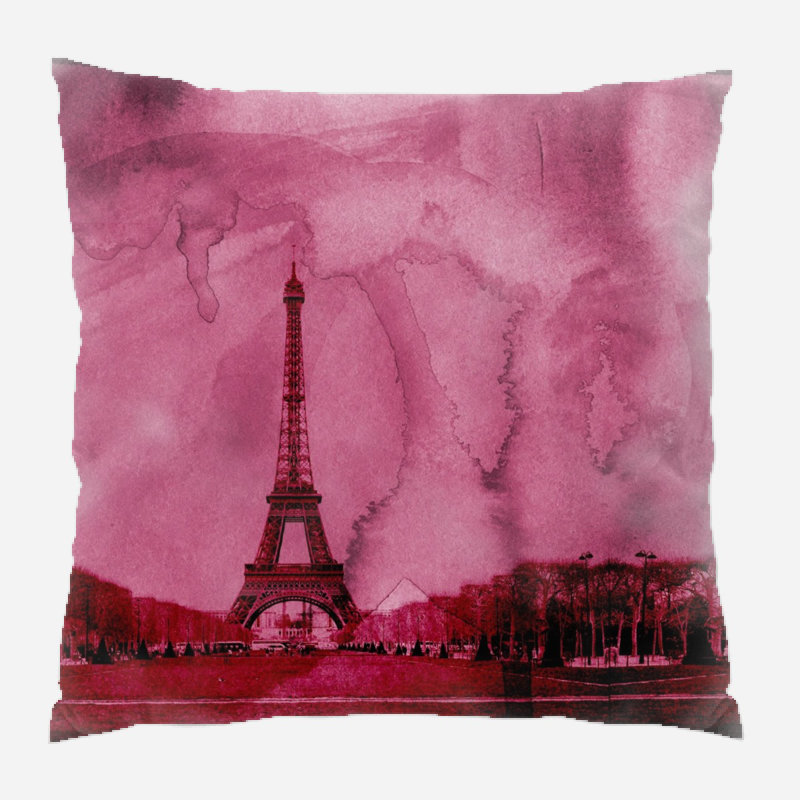 Coussin paris Tejal, Microsuède, Intérieur