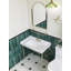 Meuble-lavabo à cadre en métal de style européen avec lavabo en céramique intégré