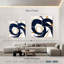 Bleu marine avec coups d'or II