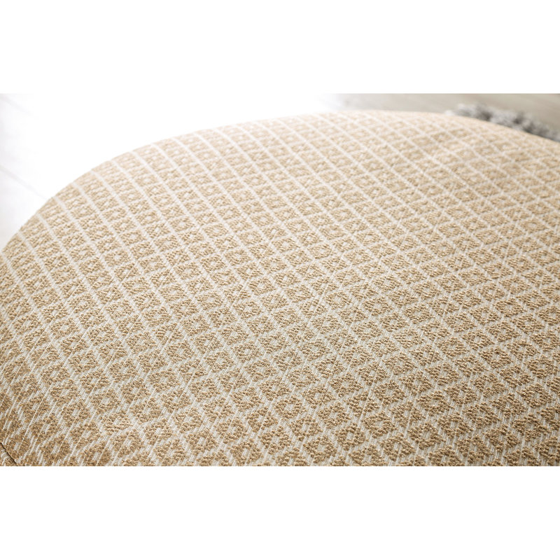 Or et lin gris - revêtu de tissu d'ameublement transitionnel, 39 po x 39 po, 18 po de hauteur, base en bois massif avec revêtement et garniture, large, hauteur, mousse