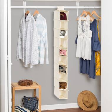 Geles 30 Pair Hanging Shoe Organizer Rebrilliant Finish: Beige