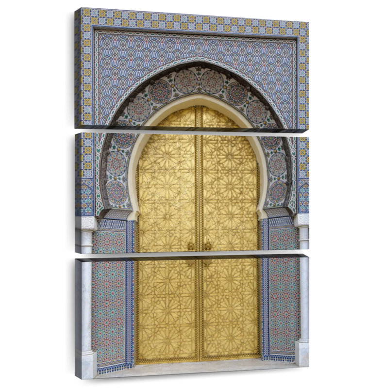 Porte de style marocain, H 45 po x l 28 po