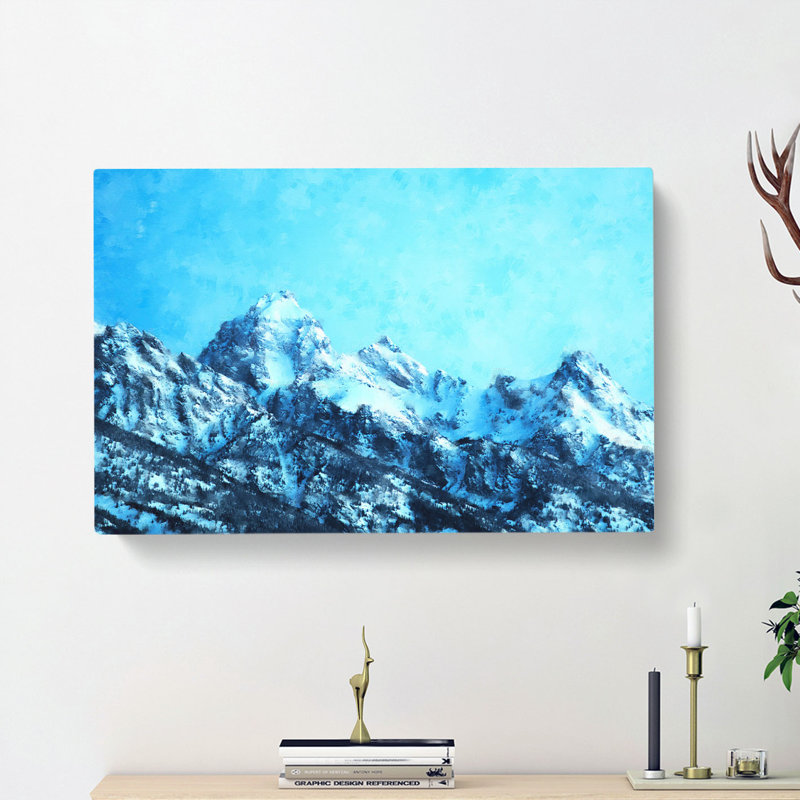 Mountain Blues - Wrapped Canvas, 35cm H x 50cm W x 3cm D