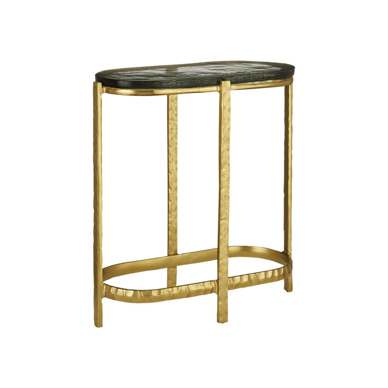 Acea Glass Top End Table