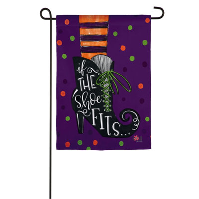 Si la chaussure correspond à un drapeau de jardin de polyester 10 x 6 côtés