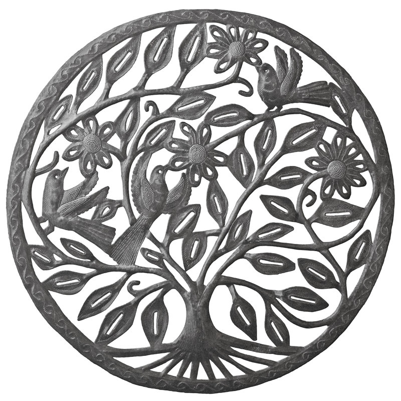 Décoration murale arbre tournesol