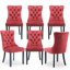 Chaises de salle à manger, chaise de salle à manger rembourrée haut de gamme avec anneau clouté-511006614-507943793-531111140
