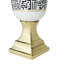 Vase de table en grès blanc / noir Aracelis-830639172