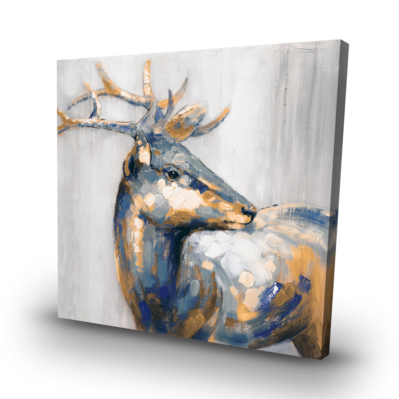 deer - 32"x32" art on canvas