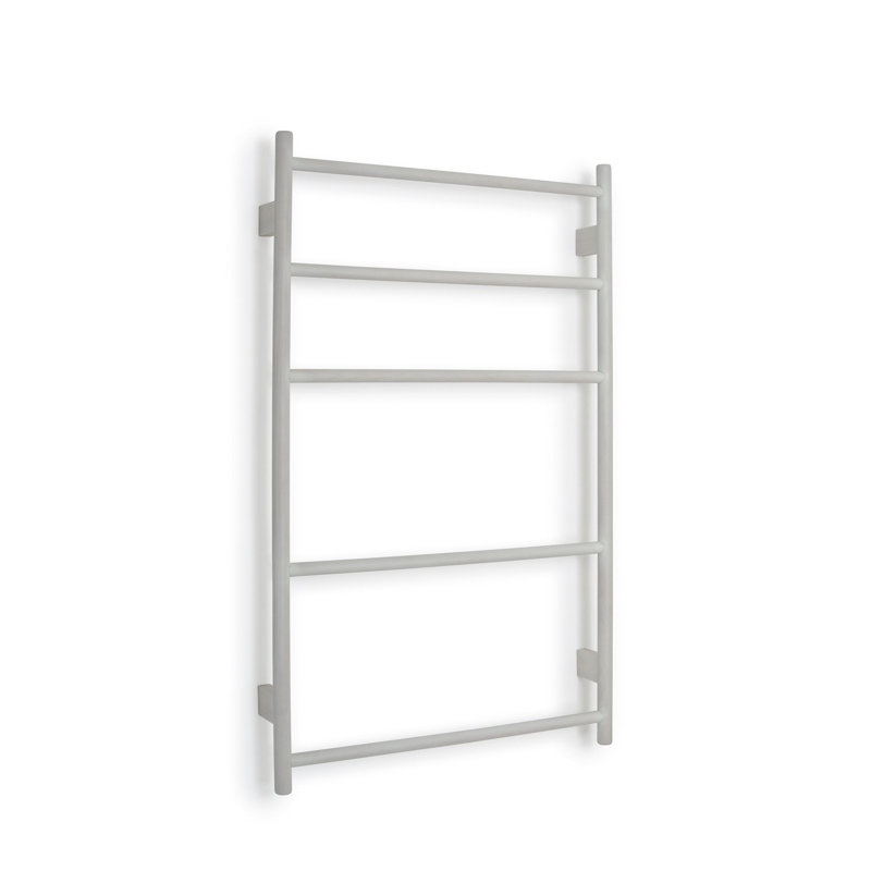 Mendocino Wood 4 Wall Towel Rack, Grey