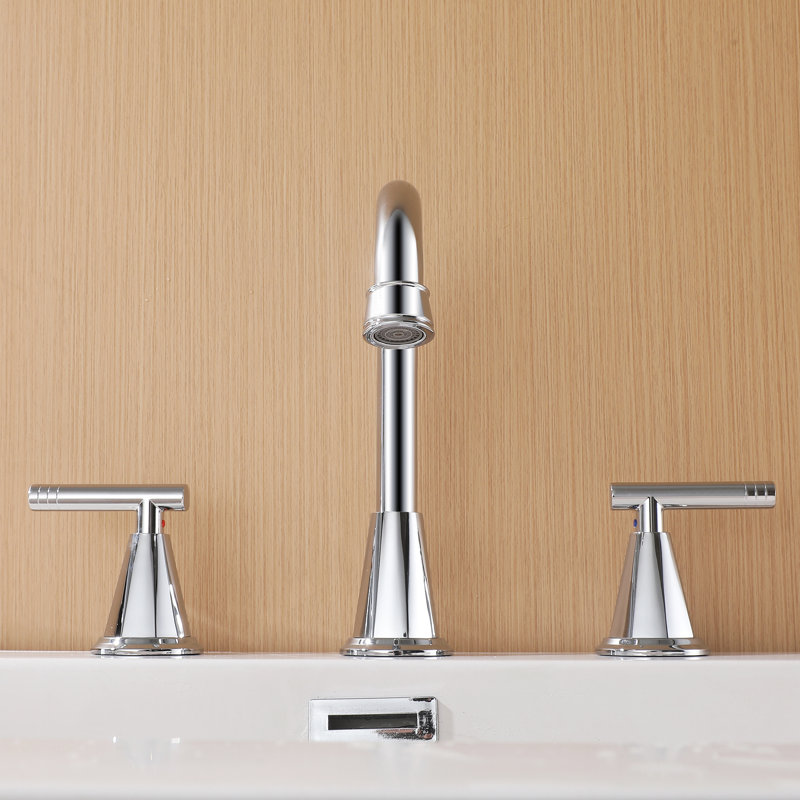 Robinet de salle de bain 7,75 "à 3 trous, robinet de salle de bain traditionnel à 2 poignées avec ensemble de bonde