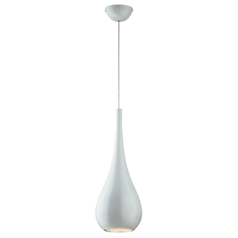 Shanda 1 - Light Teardrop Pendant, White