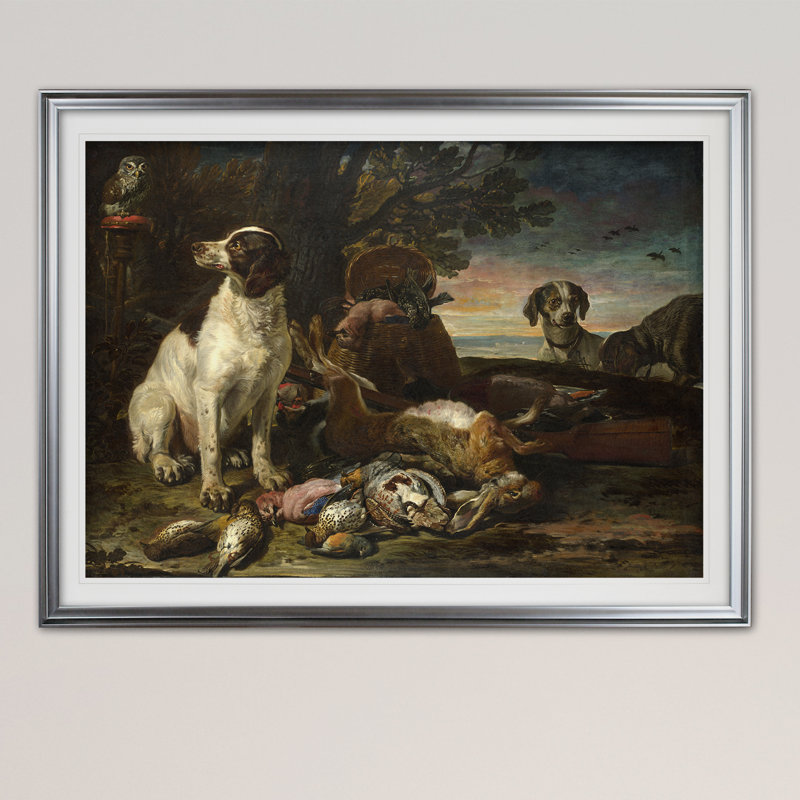 «Dead Birds and Game», reproduction, H 20 po x l 24 po x P 1,5 po, Cadre noir