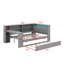 Lit plateforme avec tablettes de rangement, lit gigogne-554105163