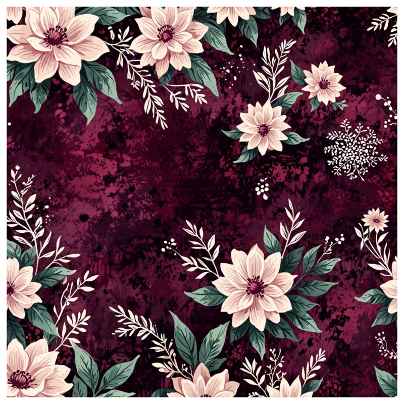 Tapis de bain Floral Dahlia Arrangement, L 24 po x L 17 po