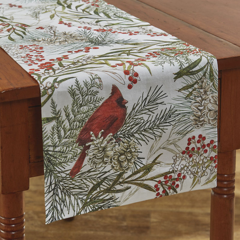 Cardinal Table Runner - White, 54" L x 13" W