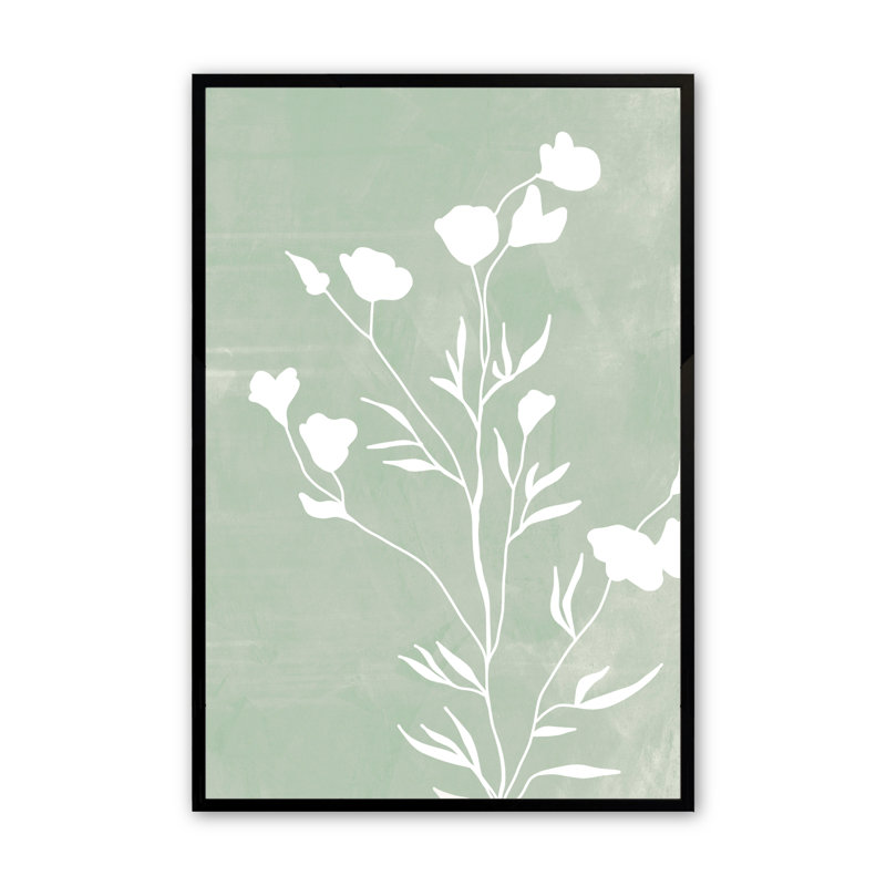 Verde Rhapsody III, reproduction d'art encadrée, H 25,5 po x l 19,5 po x P 1 po, Noir satiné