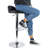 Temelec Swivel Upholstered Adjustable Height Counter Stool with Metal Frame-723566046