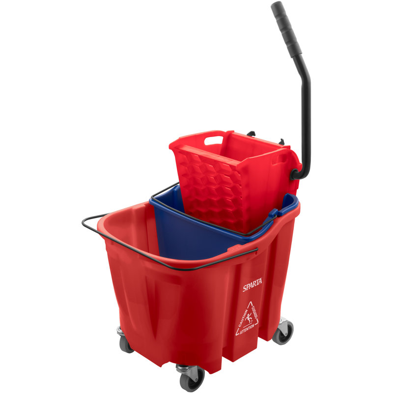 Combo seau à vadrouille 35 qt OmniFit, Rouge