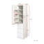 Armoire de rangement pour garde-manger, garde-manger avec portes, tablettes et tiroirs